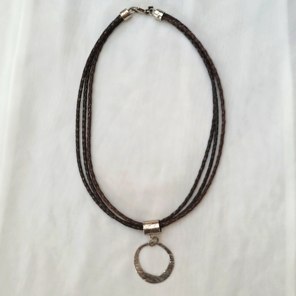 Silpada Jewelry - Silpada Designs leather and sterling silver necklace